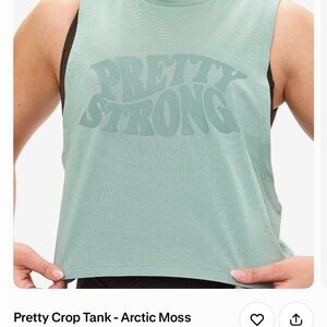 Buffbunny Pretty Crop Tank - Arctic Moss